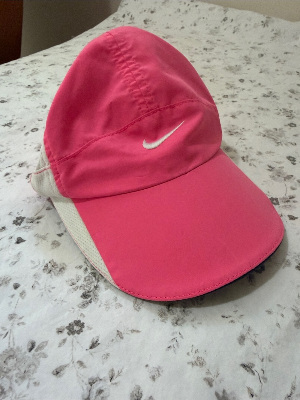 Nike Kids Bright Pink Performance Cap with White Swoosh